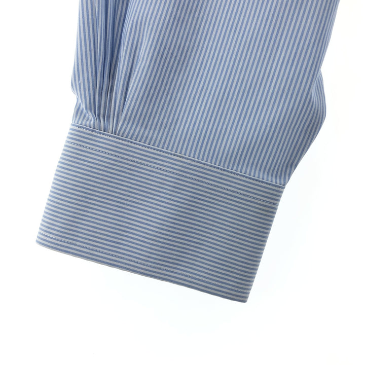Brooks Brothers Est.1818 REGENT FIT Long Sleeve Button-Down Striped Shirt, Men's Size L unclear blue type Vintage Second Hand