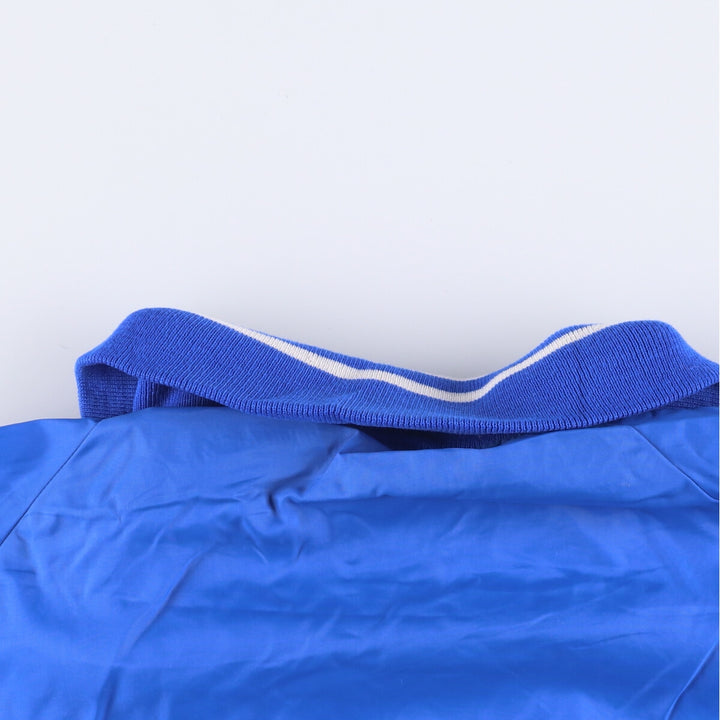 90'S Champion Collared Varsity Jacket Award Jacket Made in USA Men's L Size unclear blue type Vintage Second Hand