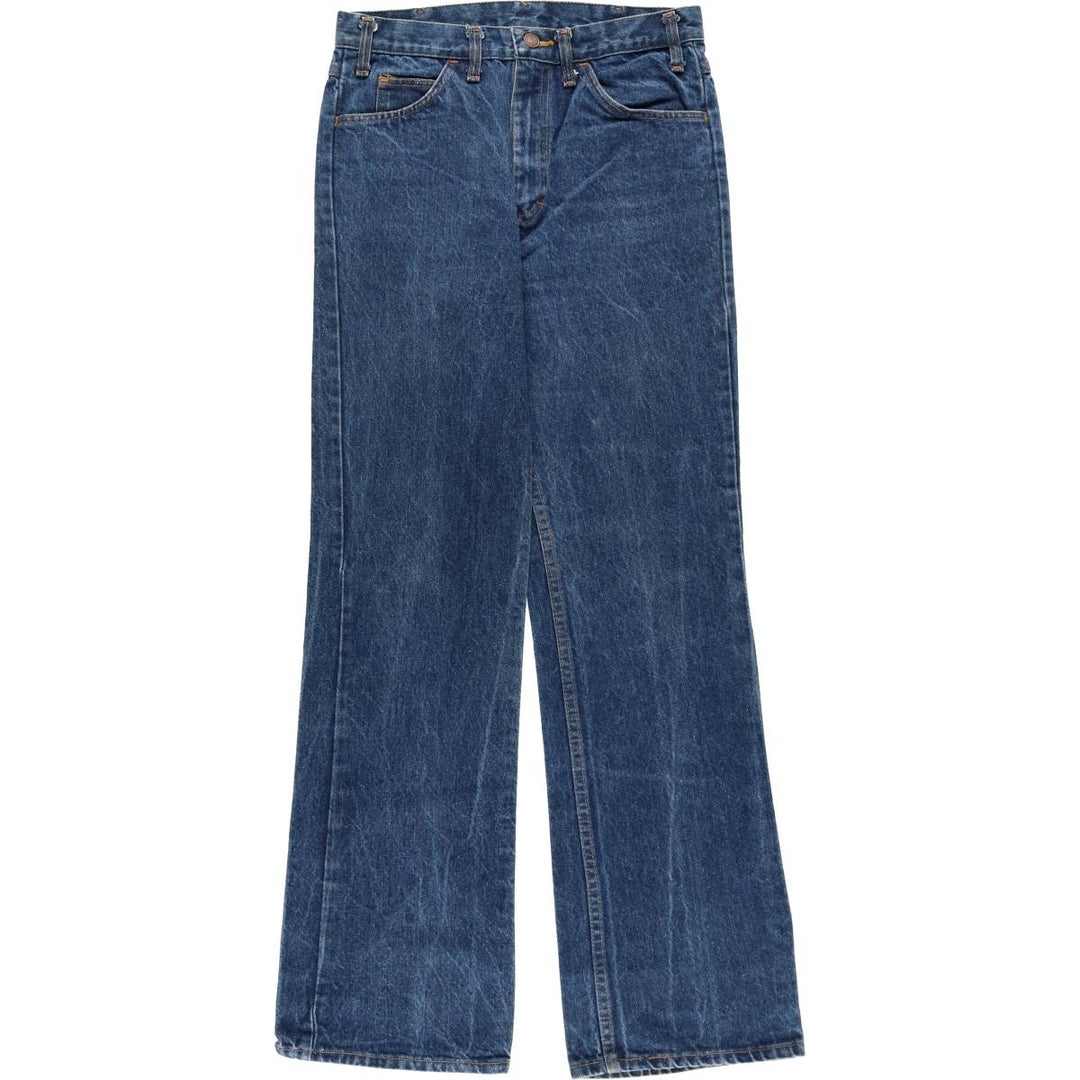 Vintage men's flared denim pants, size W30 cotton blue type Vintage Second Hand