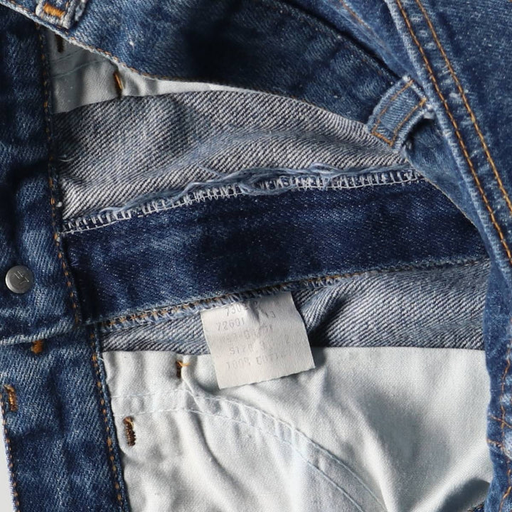 Vintage men's flared denim pants, size W30 cotton blue type Vintage Second Hand