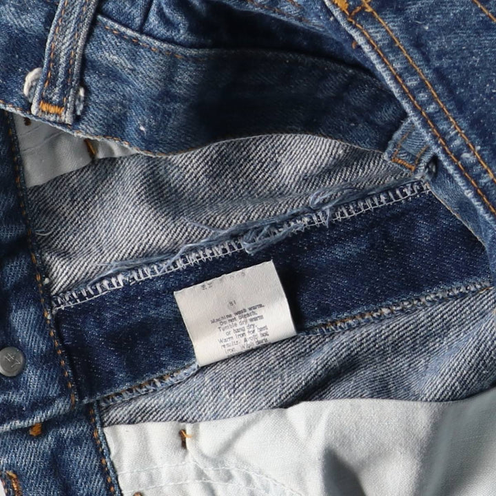 Vintage men's flared denim pants, size W30 cotton blue type Vintage Second Hand