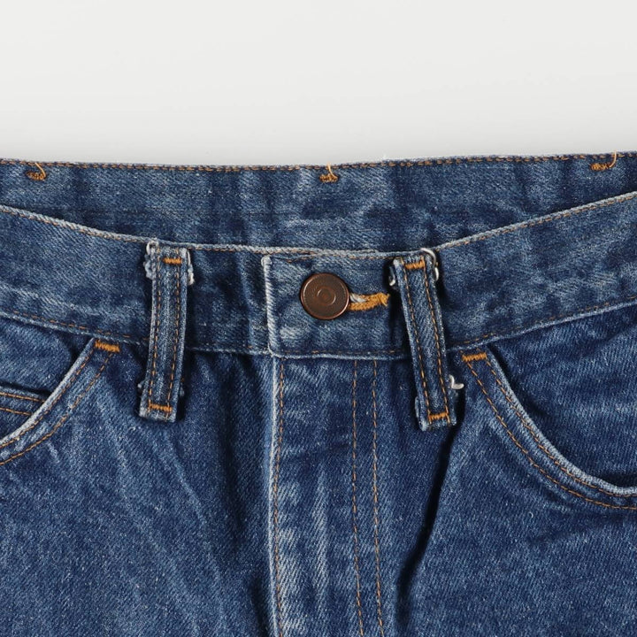 Vintage men's flared denim pants, size W30 cotton blue type Vintage Second Hand
