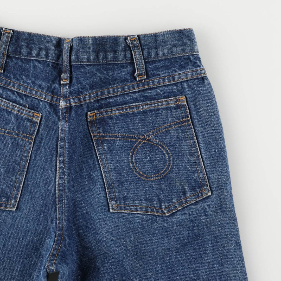 Vintage men's flared denim pants, size W30 cotton blue type Vintage Second Hand