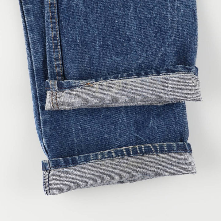 Vintage men's flared denim pants, size W30 cotton blue type Vintage Second Hand