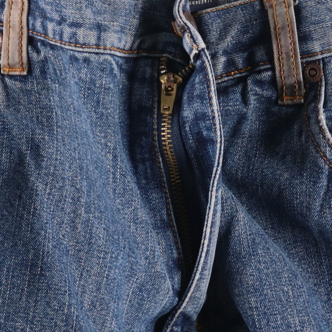 BUGLEY BOY Men's Straight Denim Pants, Size W35, Vintage cotton blue type Vintage Second Hand