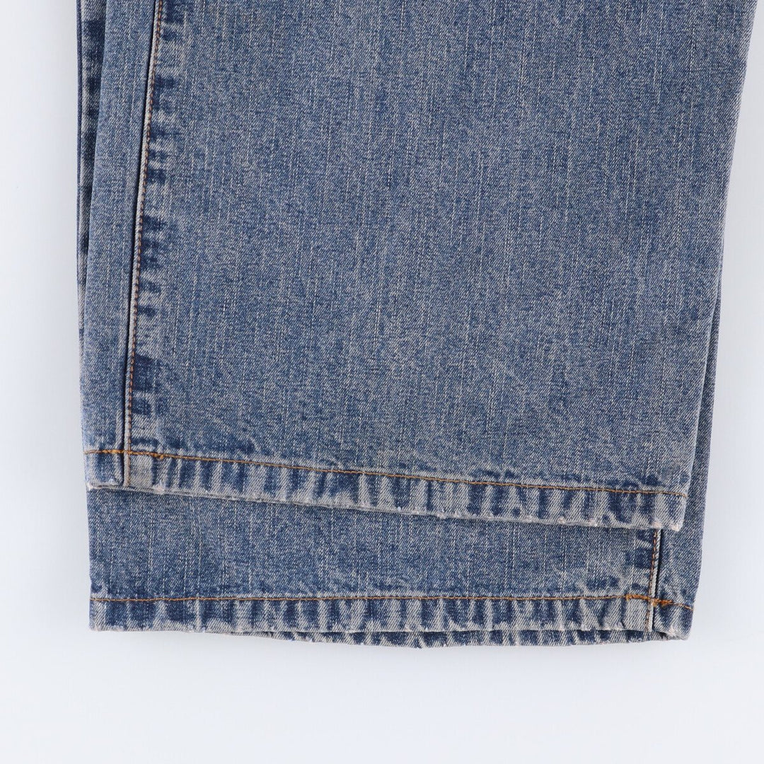 BUGLEY BOY Men's Straight Denim Pants, Size W35, Vintage cotton blue type Vintage Second Hand