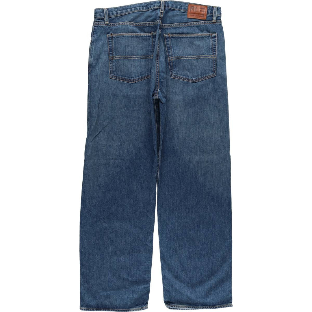 Ralph Lauren Polo Jeans Company Men's Straight Denim Pants, Size W37 cotton Blue type light blue Vintage Second Hand