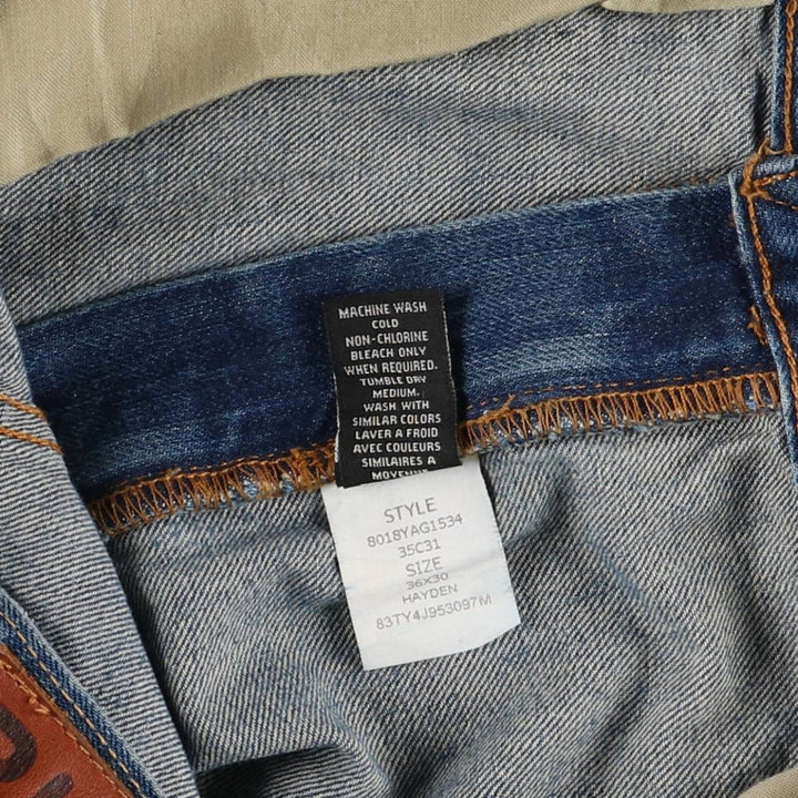 Ralph Lauren Polo Jeans Company Men's Straight Denim Pants, Size W37 cotton Blue type light blue Vintage Second Hand
