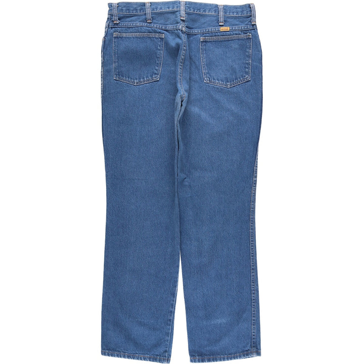 Vintage 1980'S Rustler tapered denim pants, made in the USA, men's size 34. unclear Blue type light blue Vintage Second Hand