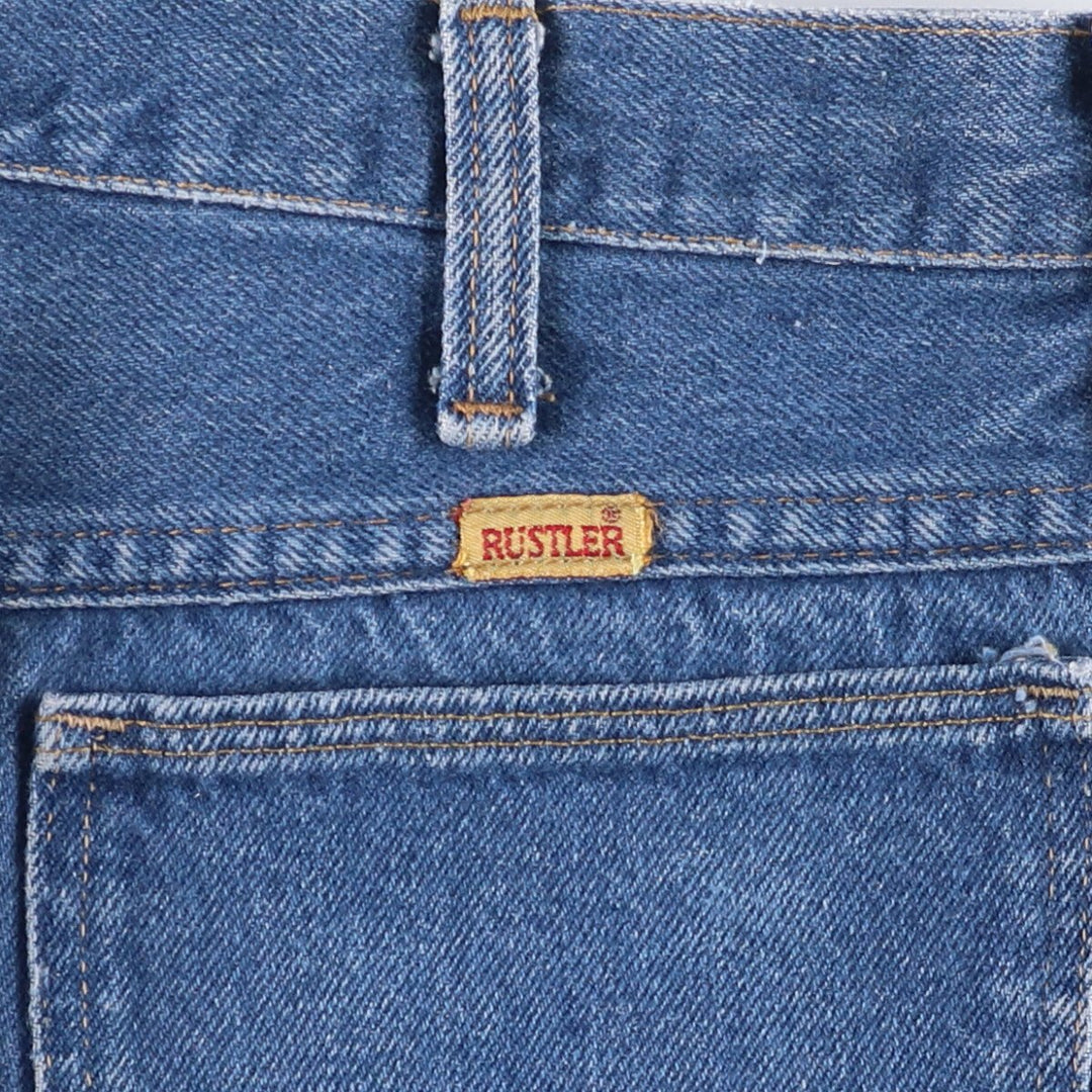 Vintage 1980'S Rustler tapered denim pants, made in the USA, men's size 34. unclear Blue type light blue Vintage Second Hand