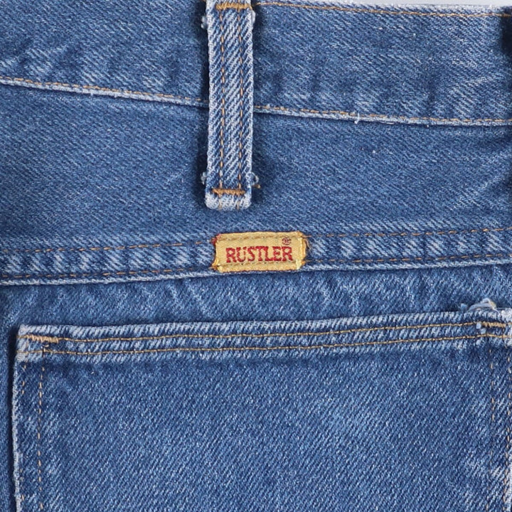 Vintage 1980'S Rustler tapered denim pants, made in the USA, men's size 34. unclear Blue type light blue Vintage Second Hand