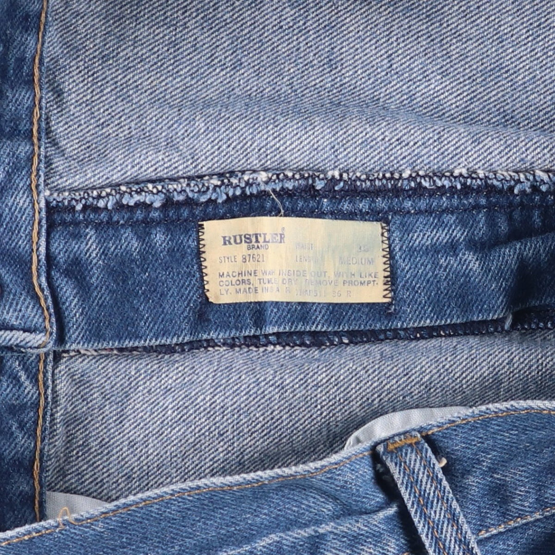 Vintage 1980'S Rustler tapered denim pants, made in the USA, men's size 34. unclear Blue type light blue Vintage Second Hand