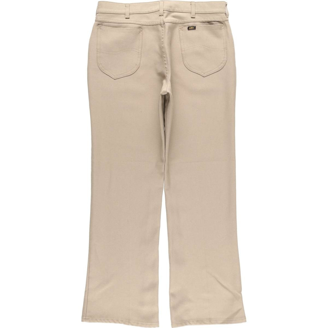 Vintage 1970'S Lee slacks, USA made, size W34L30, men's size W34. polyester Beige type Vintage Second Hand