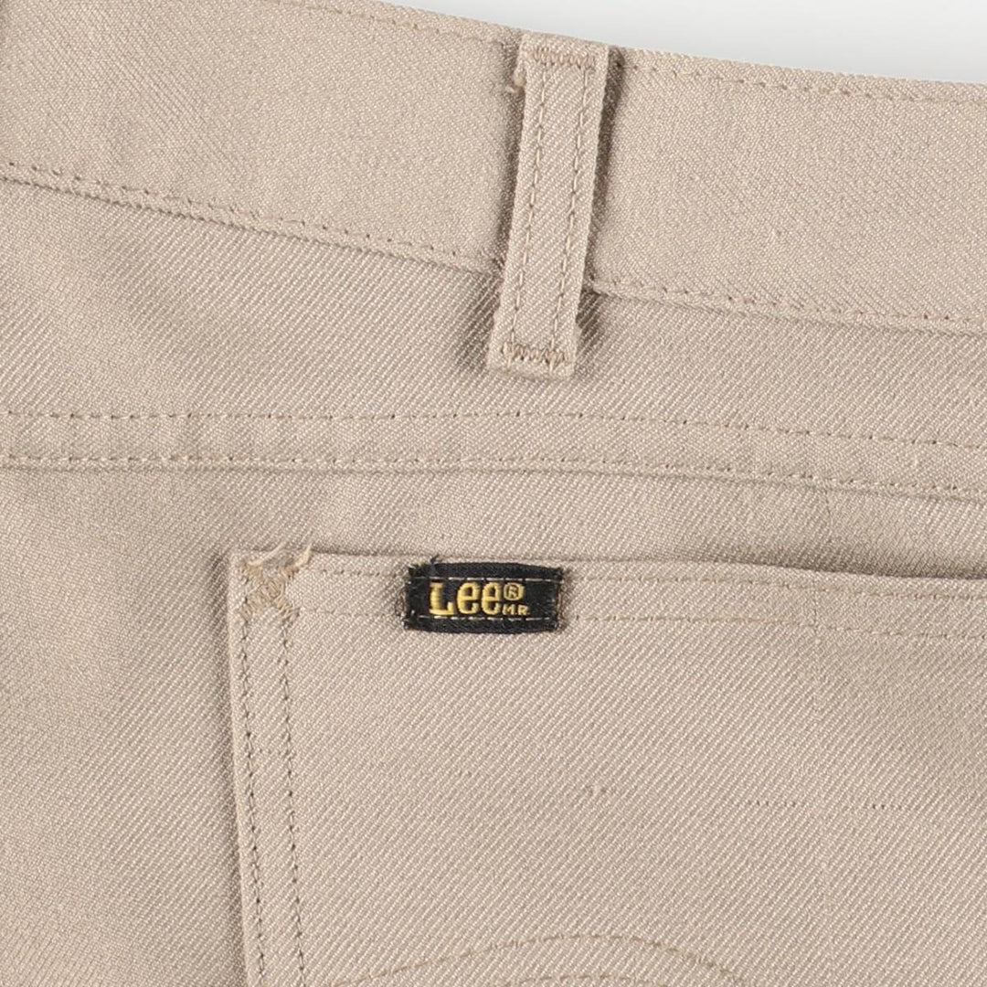 Vintage 1970'S Lee slacks, USA made, size W34L30, men's size W34. polyester Beige type Vintage Second Hand