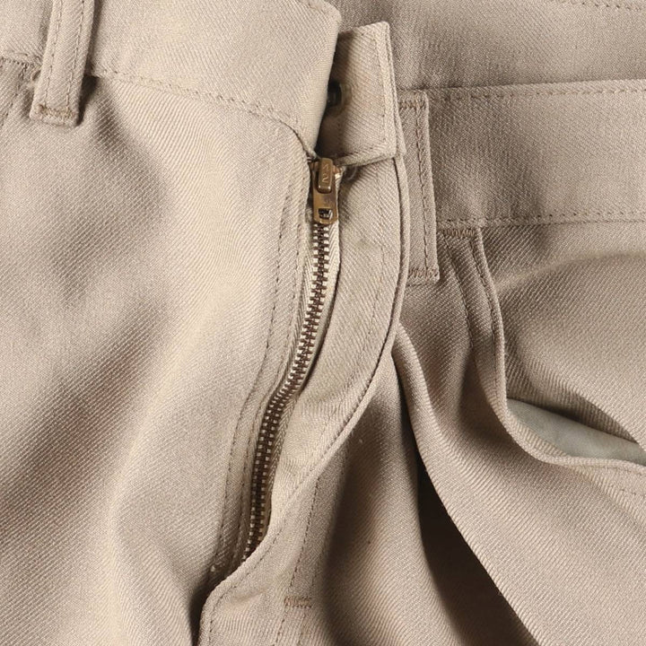 Vintage 1970'S Lee slacks, USA made, size W34L30, men's size W34. polyester Beige type Vintage Second Hand