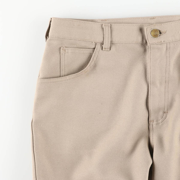 Vintage 1970'S Lee slacks, USA made, size W34L30, men's size W34. polyester Beige type Vintage Second Hand