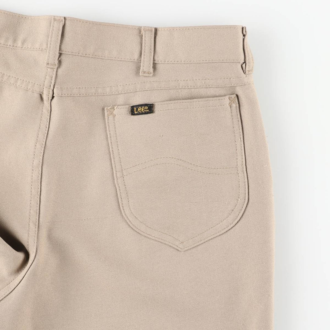 Vintage 1970'S Lee slacks, USA made, size W34L30, men's size W34. polyester Beige type Vintage Second Hand