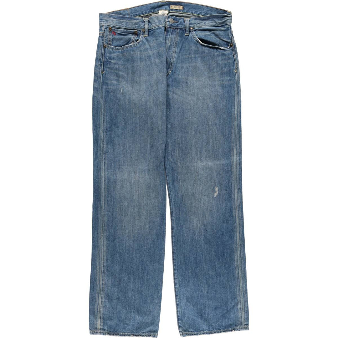 Ralph Lauren POLO RALPH LAUREN straight denim pants for men, W36 equivalent cotton blue type Vintage Second Hand