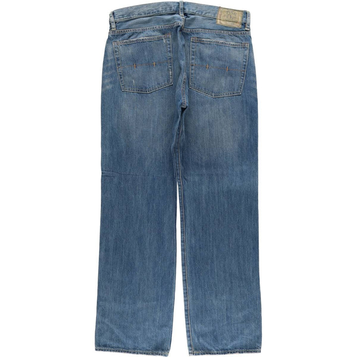 Ralph Lauren POLO RALPH LAUREN straight denim pants for men, W36 equivalent cotton blue type Vintage Second Hand