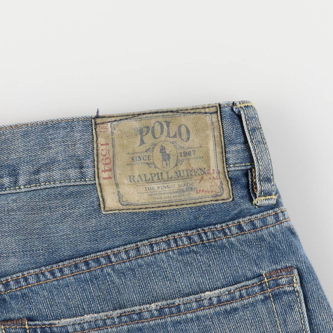 Ralph Lauren POLO RALPH LAUREN straight denim pants for men, W36 equivalent cotton blue type Vintage Second Hand