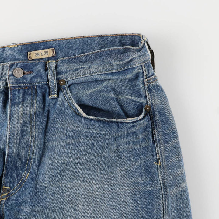 Ralph Lauren POLO RALPH LAUREN straight denim pants for men, W36 equivalent cotton blue type Vintage Second Hand