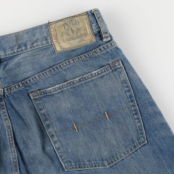 Ralph Lauren POLO RALPH LAUREN straight denim pants for men, W36 equivalent cotton blue type Vintage Second Hand