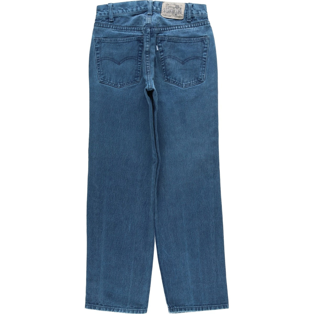 Levi's SILVER TAB Relaxed Tapered Denim Pants, Women's Size L (W28 equivalent) cotton blue type Vintage Second Hand