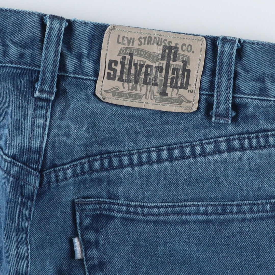Levi's SILVER TAB Relaxed Tapered Denim Pants, Women's Size L (W28 equivalent) cotton blue type Vintage Second Hand