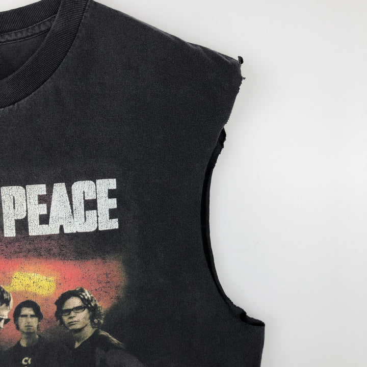 2000'S Murina Our Lady Peace Sleeveless Cut-Off Band T-Shirt, Made in USA, Men's Size M (approx.) cotton black type Vintage Second Hand