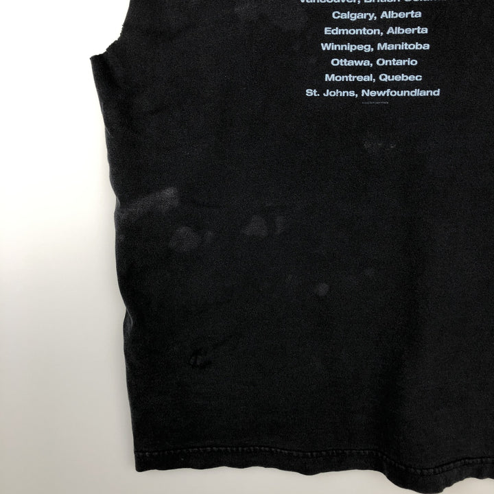 2000'S Murina Our Lady Peace Sleeveless Cut-Off Band T-Shirt, Made in USA, Men's Size M (approx.) cotton black type Vintage Second Hand