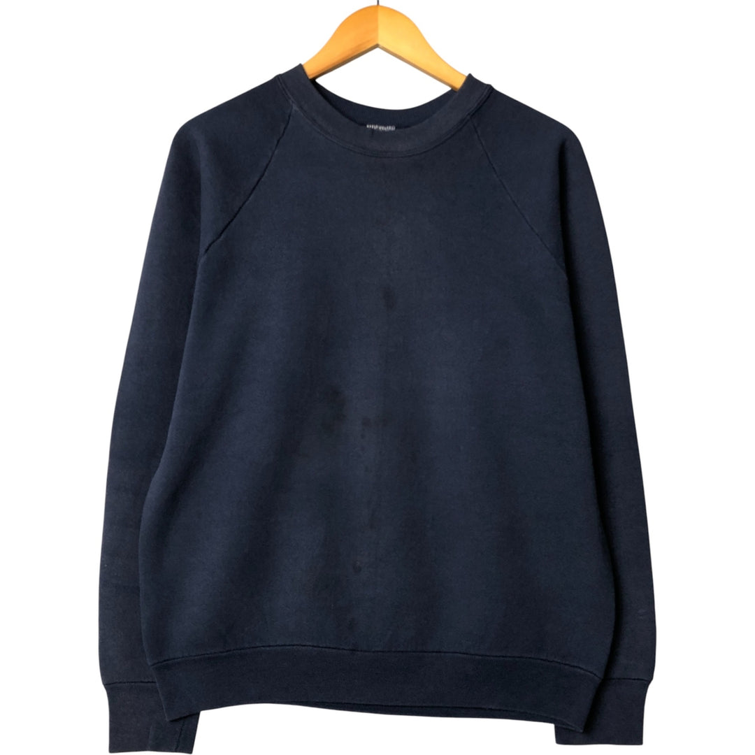 Vintage plain blank sweatshirt, made in the USA, men's size L unclear navy blue type Vintage Second Hand