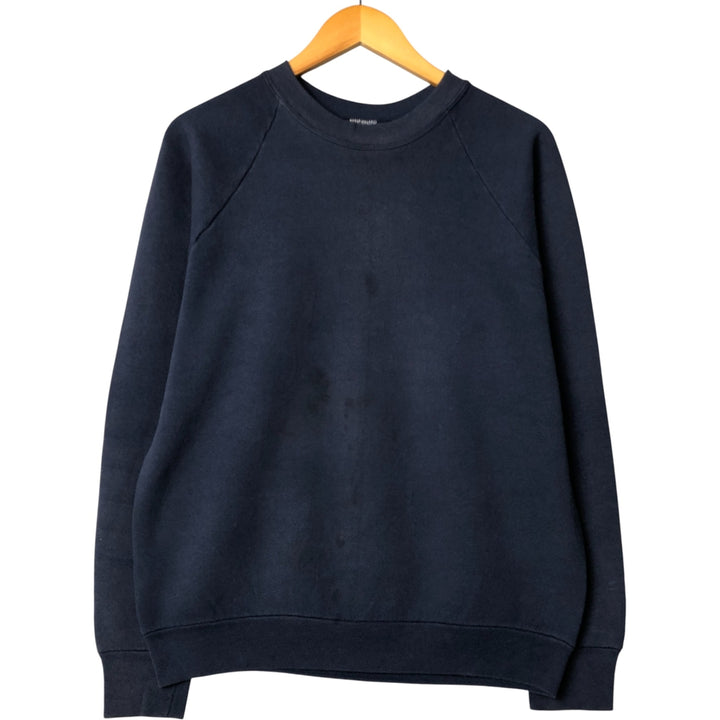 Vintage plain blank sweatshirt, made in the USA, men's size L unclear navy blue type Vintage Second Hand