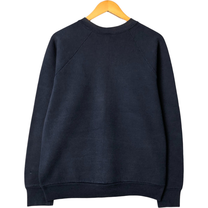 Vintage plain blank sweatshirt, made in the USA, men's size L unclear navy blue type Vintage Second Hand