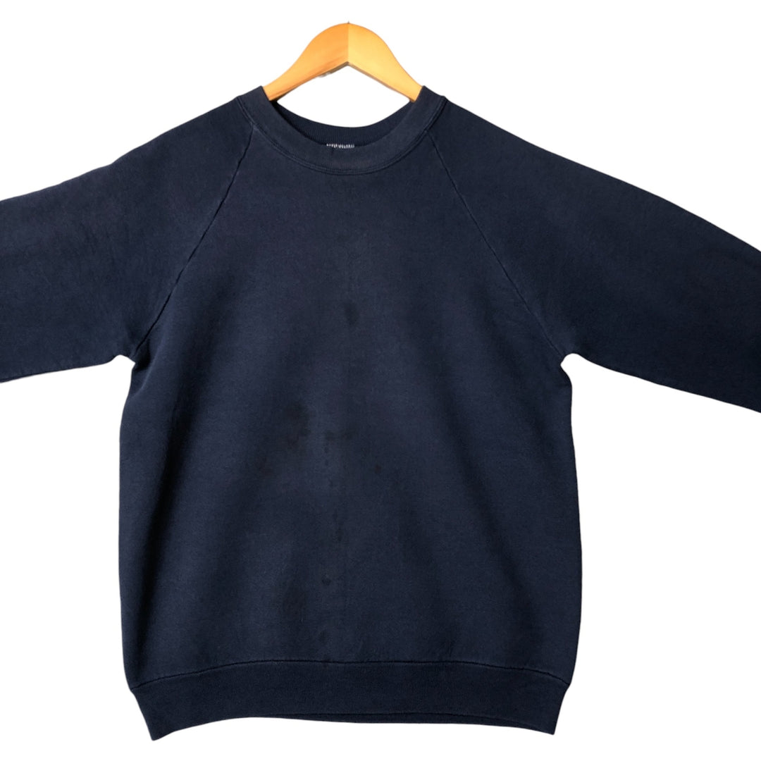 Vintage plain blank sweatshirt, made in the USA, men's size L unclear navy blue type Vintage Second Hand