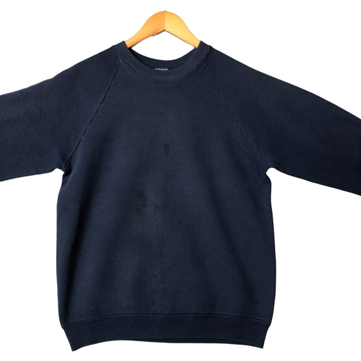 Vintage plain blank sweatshirt, made in the USA, men's size L unclear navy blue type Vintage Second Hand