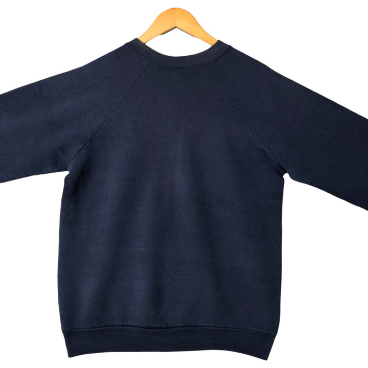 Vintage plain blank sweatshirt, made in the USA, men's size L unclear navy blue type Vintage Second Hand