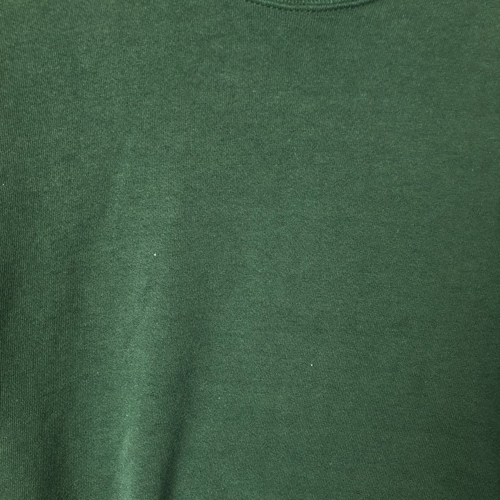 HIS plain blank sweatshirt, made in the USA, men's size L, vintage cotton green type Vintage Second Hand