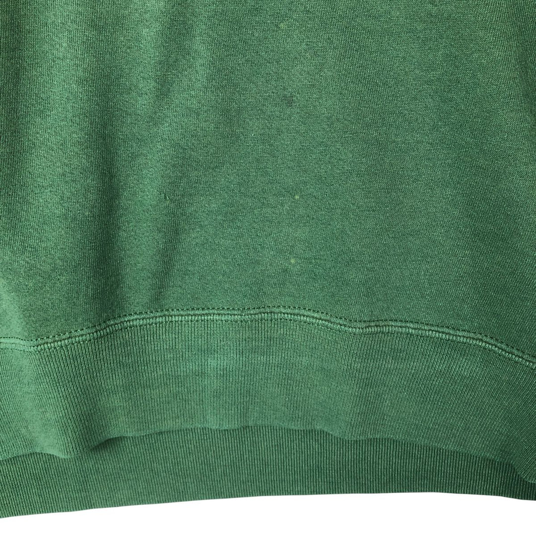 HIS plain blank sweatshirt, made in the USA, men's size L, vintage cotton green type Vintage Second Hand