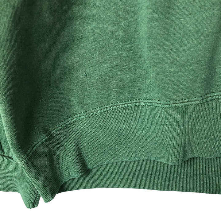 HIS plain blank sweatshirt, made in the USA, men's size L, vintage cotton green type Vintage Second Hand