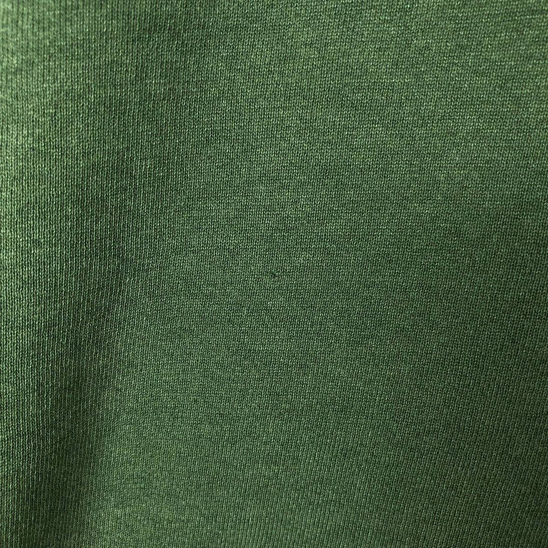 HIS plain blank sweatshirt, made in the USA, men's size L, vintage cotton green type Vintage Second Hand