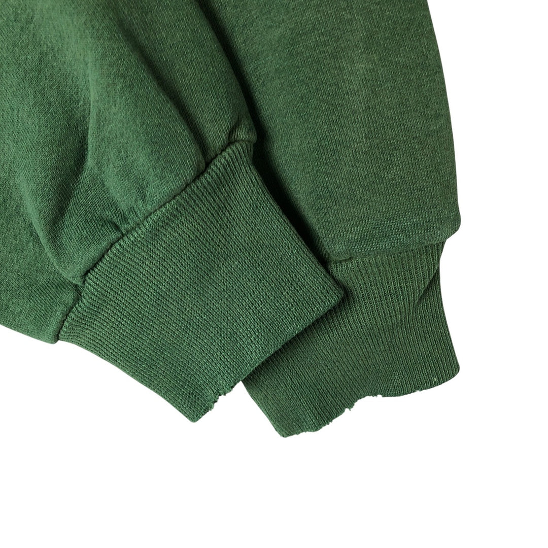 HIS plain blank sweatshirt, made in the USA, men's size L, vintage cotton green type Vintage Second Hand