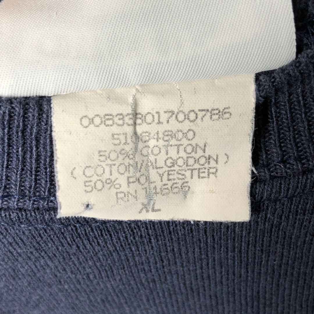 Vintage 90'S Lee Cotton Blend sweatshirt, Made in USA, Men's XL cotton navy blue type Vintage Second Hand