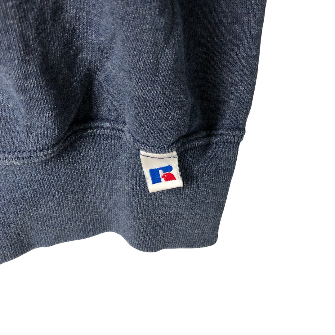 90'S Russell plain blank sweatshirt, sweatshirt, men's XXL size, vintage polyester navy blue type Vintage Second Hand