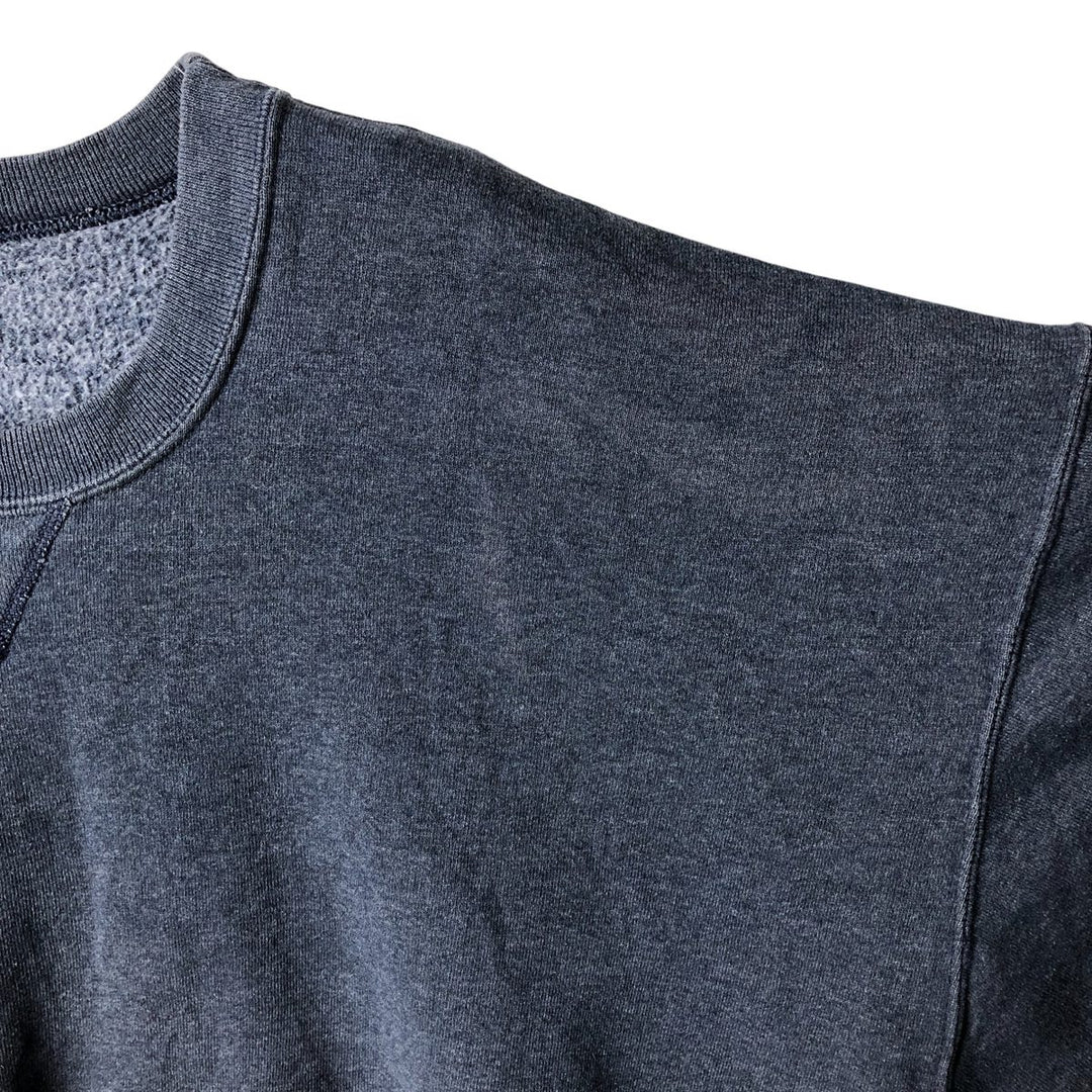 90'S Russell plain blank sweatshirt, sweatshirt, men's XXL size, vintage polyester navy blue type Vintage Second Hand