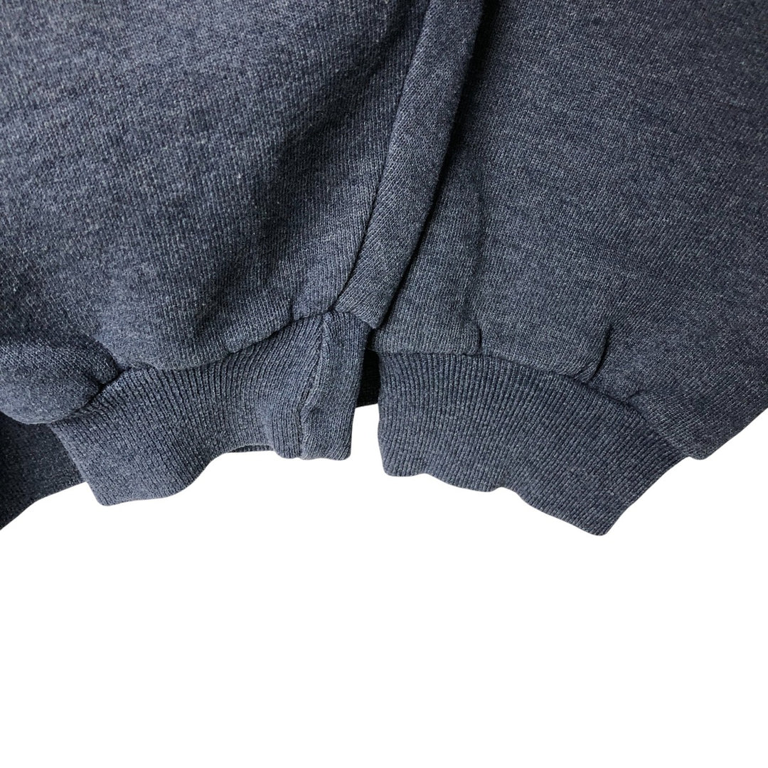 90'S Russell plain blank sweatshirt, sweatshirt, men's XXL size, vintage polyester navy blue type Vintage Second Hand
