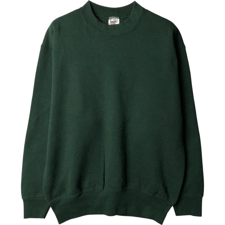 Vintage 90'S Fruit of the Loom Heavyweight Blank Sweatshirt, Made in USA, Men's Size Medium cotton Green type dark green Vintage Second Hand