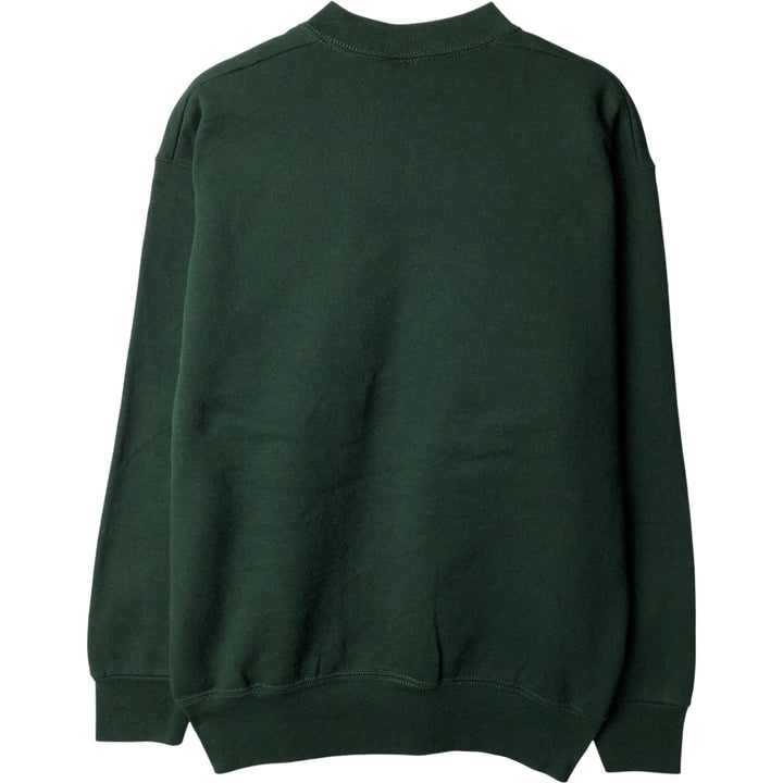 Vintage 90'S Fruit of the Loom Heavyweight Blank Sweatshirt, Made in USA, Men's Size Medium cotton Green type dark green Vintage Second Hand