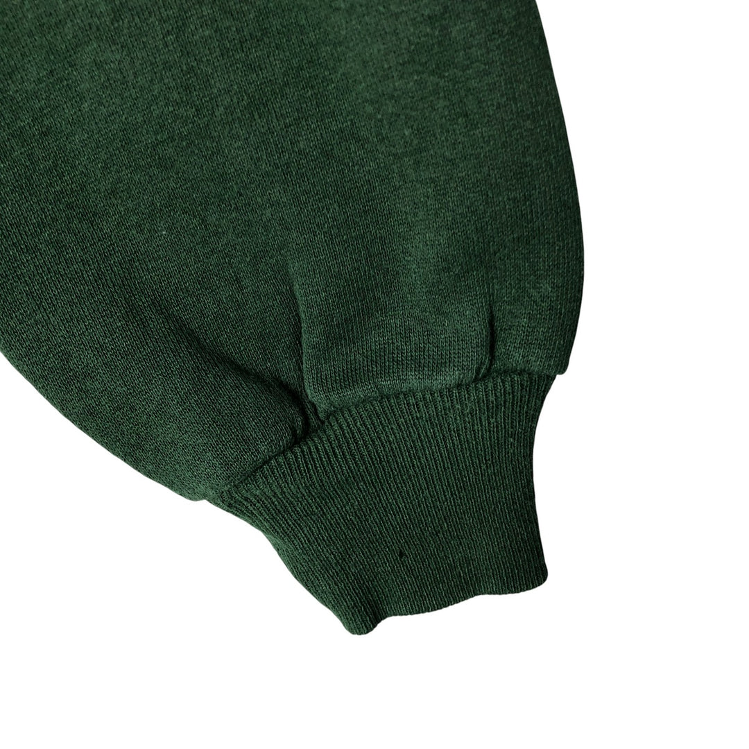90'S Jerzees Plain Blank Sweatshirt Trainer Made in USA Men's M Vintage cotton green type Vintage Second Hand