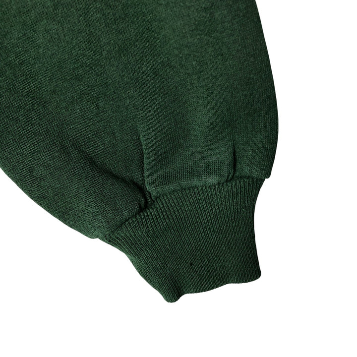 90'S Jerzees Plain Blank Sweatshirt Trainer Made in USA Men's M Vintage cotton green type Vintage Second Hand