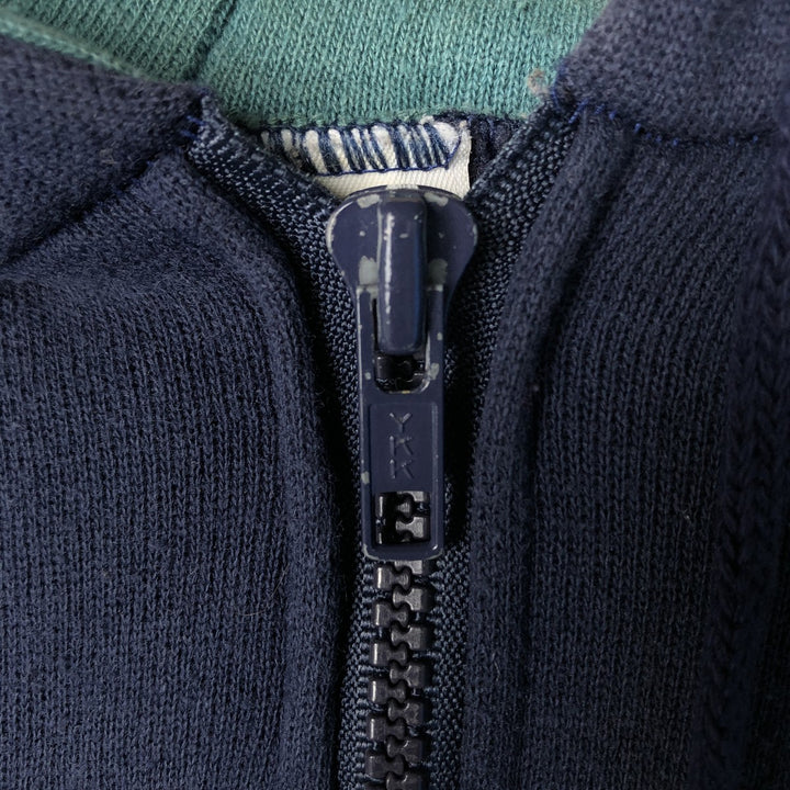 Vintage AMERICAN SPIRIT Half-Zip Hoodie, Made in USA, Men's Size L cotton navy blue type Vintage Second Hand